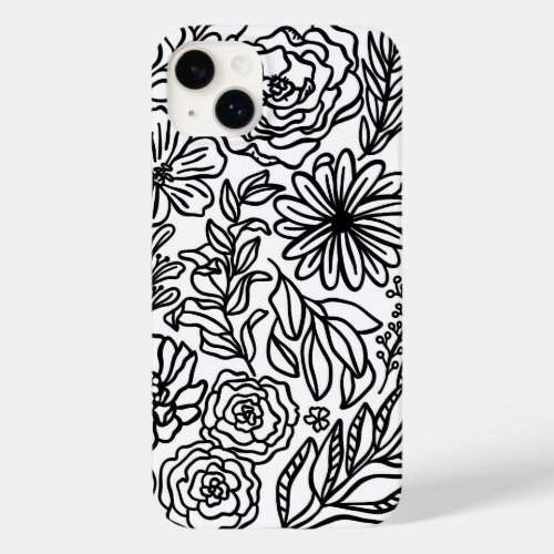 Flowers and More in Black Case_Mate iPhone Case