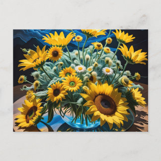 Flowers and Night Stewardship 1 - 001 Holiday Postcard