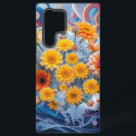 Flowers and Ocean Waves Samsung Galaxy S22 Ultra Case<br><div class="desc">A work of art of flowers on the ocean waves</div>