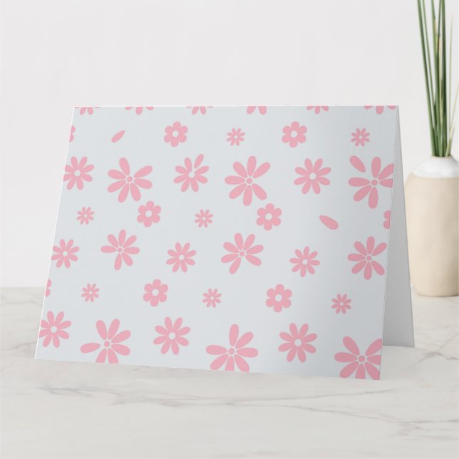 Flowers and Petals 12 Thank You Card (Front)