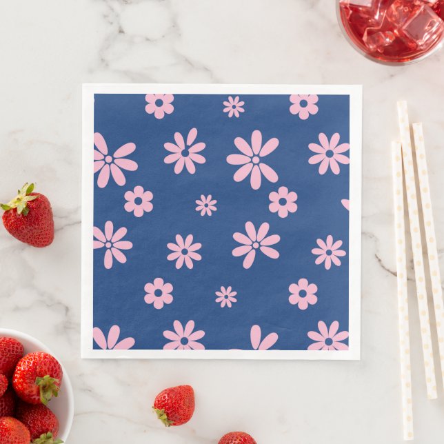 Flowers and Petals 13 Paper Dinner Napkins (Insitu)