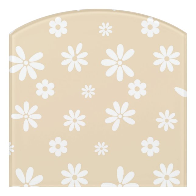 Flowers and Petals 7 Door Sign (Contour Front)