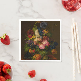 Flowers and Pineapple on an Entablature Napkins