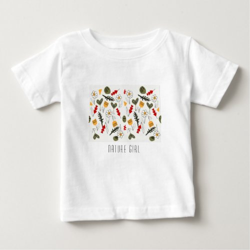 Flowers and seeds for child or woman baby T_Shirt