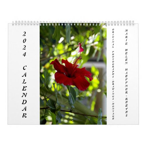 FLOWERS AND SHADOW FAIRIES 2024 CALENDAR