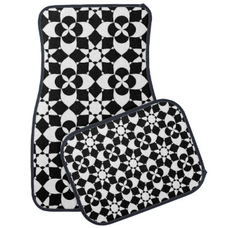 flowers and stars car mats