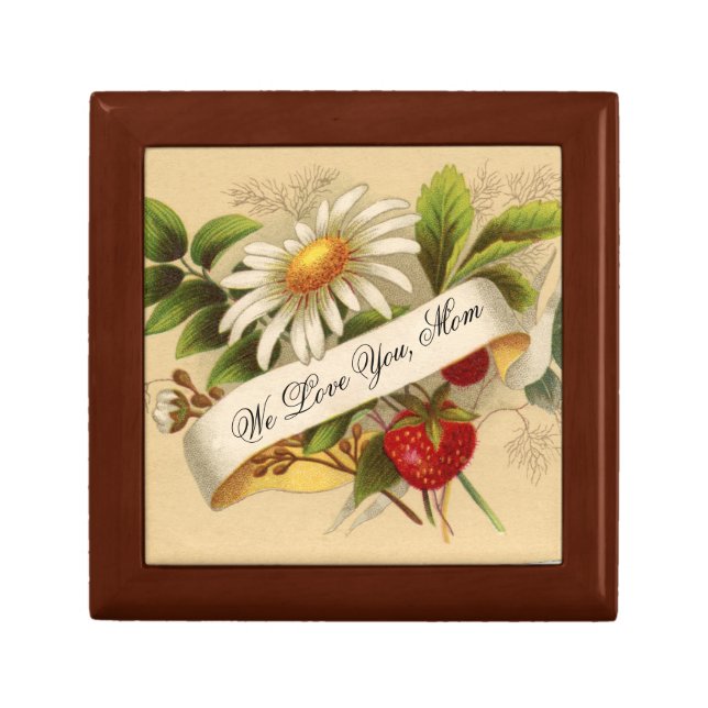 Flowers And Strawberry Gift Box (Front)