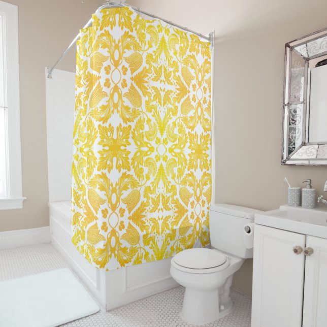 Flowers and Sunshine Shower Curtain (In Situ)