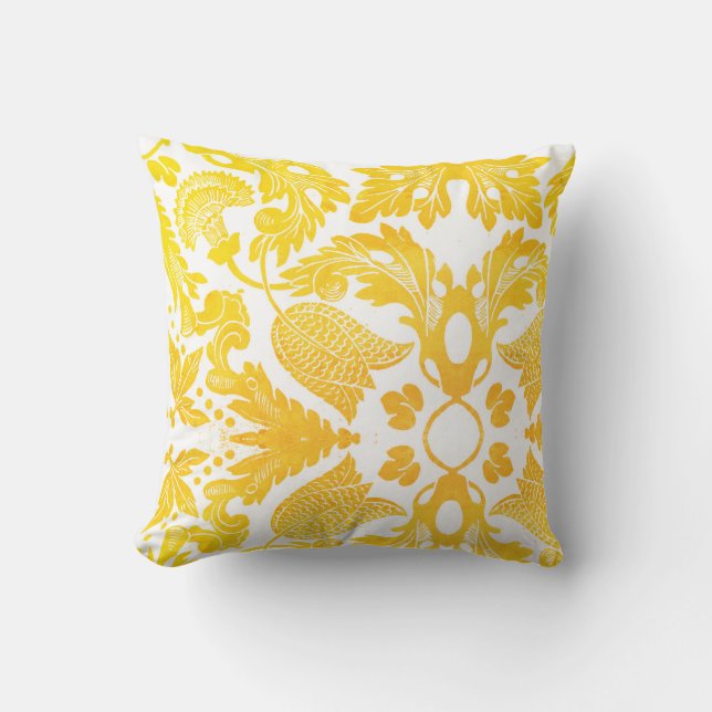 Flowers and Sunshine Throw Pillow (Front)