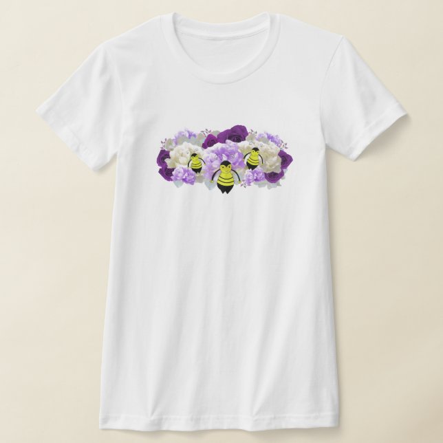Flowers and the Bees T-Shirt (Laydown)