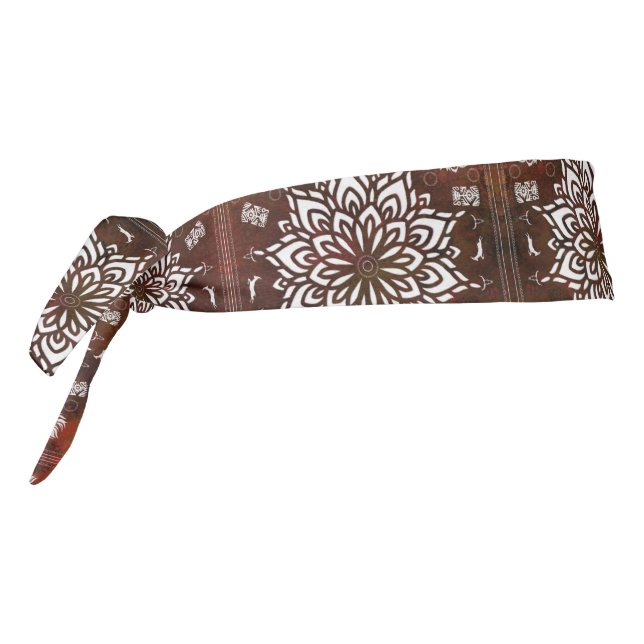 Flowers Animal Pattern Tie Headband (Rotate 270)