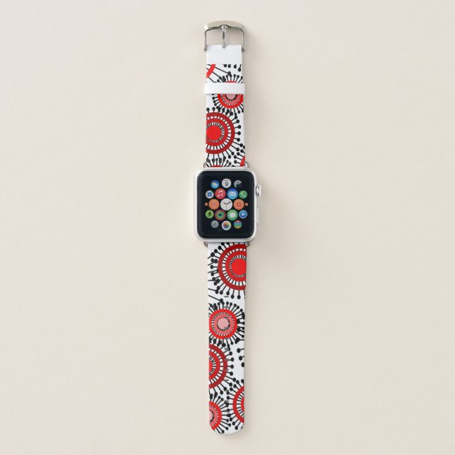 Flowers  apple watch band (Front)