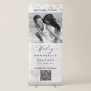 *~* Flowers AR26 Romantic Mint Wedding  Vintage Retractable Banner
