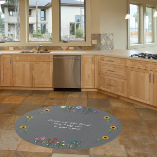 Flowers are like friends-bring color to your world outdoor rug