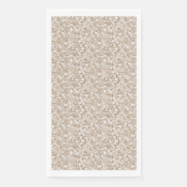 Flowers Are Love's Truest Language Paper Guest Towels (Front)