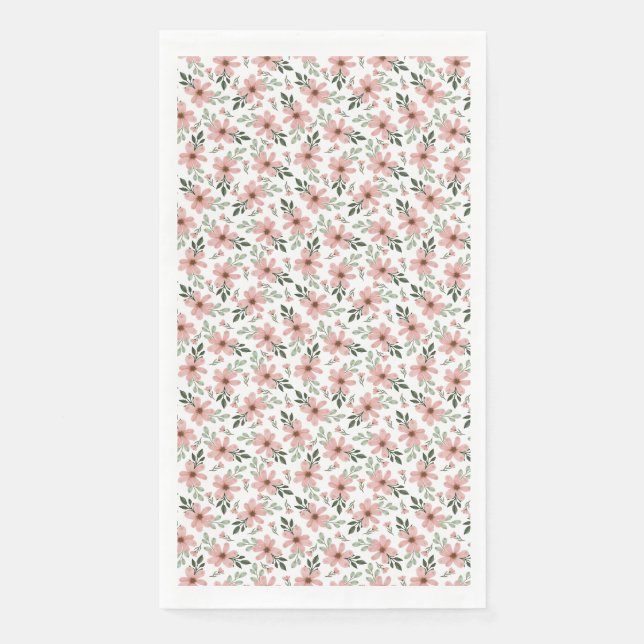 Flowers Are The Music Of The Ground Paper Guest Towels (Front)