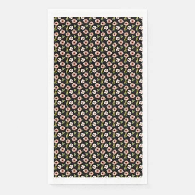 Flowers Are The Sunshine Of The Soul Paper Guest Towels (Front)