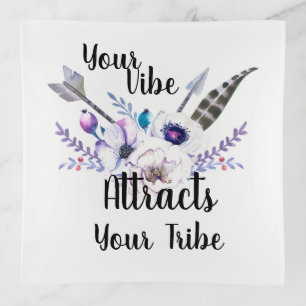 Flowers, Arrows and Quote Trinket Tray