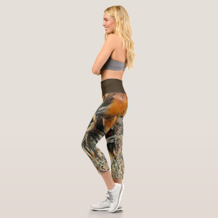 Flowers Art Capri Leggings