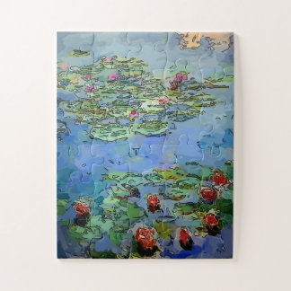 Flowers Art Deco Jigsaw Puzzle