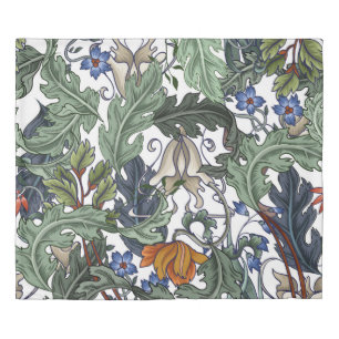 Flowers, art deco, modern, seamless. duvet cover