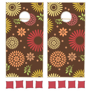 Flowers Art Design Zazzle_Growshop. Cornhole Set