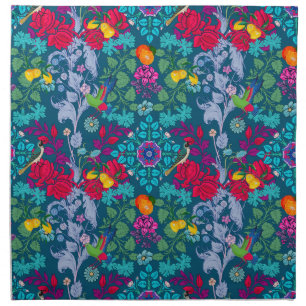 Flowers,art nouveau ,William Morris style Cloth Napkin