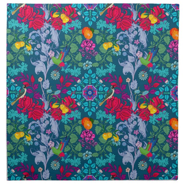 Flowers,art nouveau ,William Morris style    Cloth Napkin (Front)