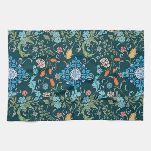 Flowers,art nouveau ,William Morris style    Kitchen Towel