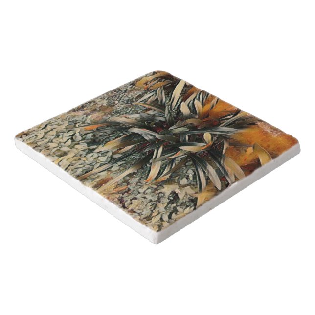 Flowers Art Trivet (Corner)