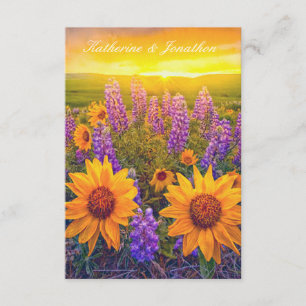 Flowers at Dawn Wedding RSVP Card