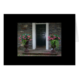 Flowers at the door cards