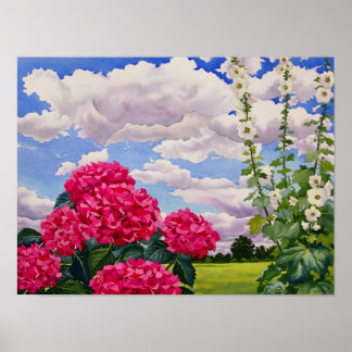 Flowers at the edge of a meadow 2008 poster