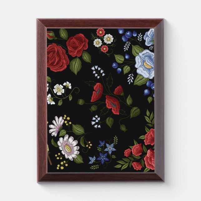 Flowers Award Plaque (Vertical)