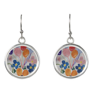 Flowers & Balloons Earrings