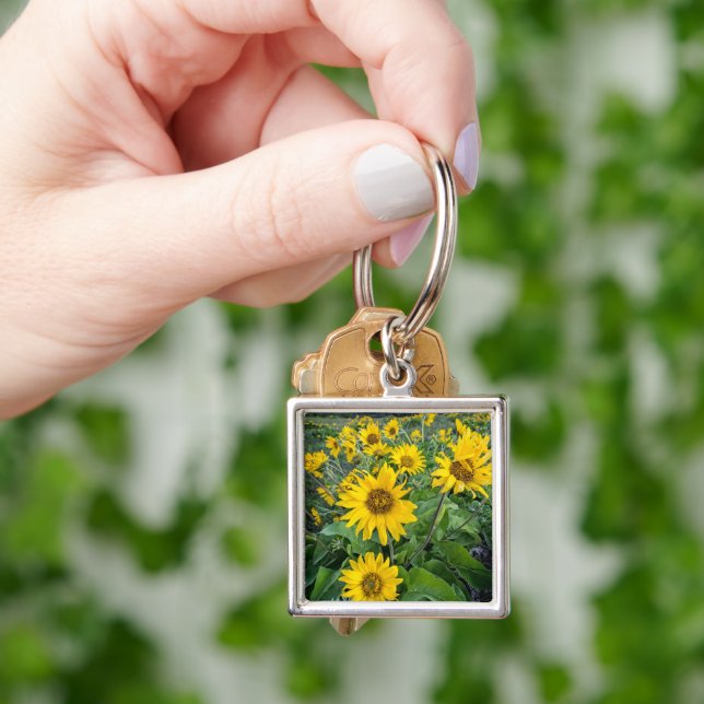 Flowers | Balsomroot Columbia River, Oregon Keychain (Hand)