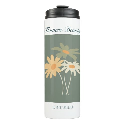 Flowers Beauty insulated bottle