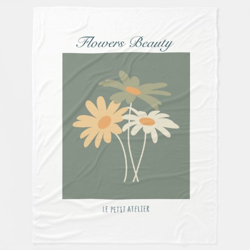 Flowers Beauty Polar Cover Fleece Blanket