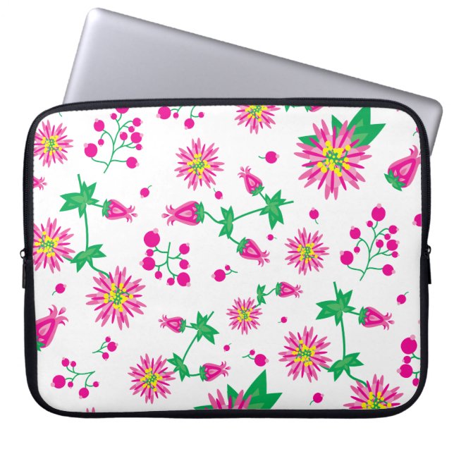 Flowers & Berries Laptop Sleeve (Front)