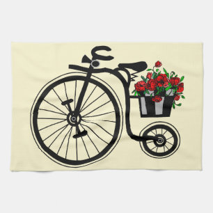 Flowers Bicycle Kitchen Towel