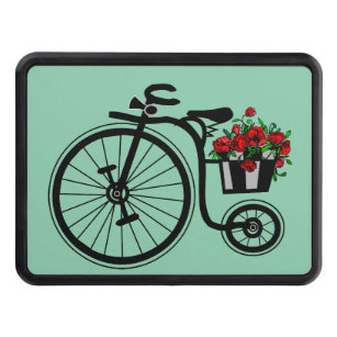Flowers Bike Hitch Cover