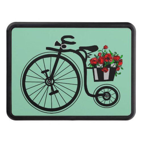 Flowers Bike Hitch Cover