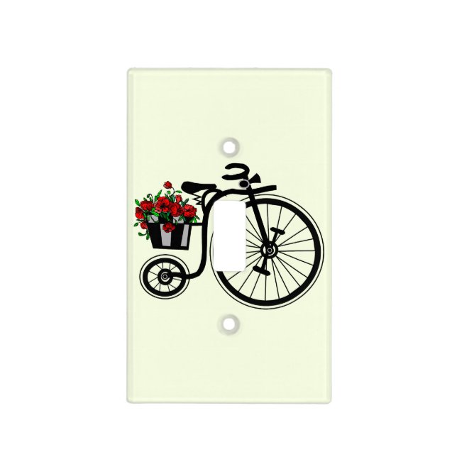 Flowers Bike Light Switch Cover (Front)
