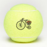 Flowers Bike Tennis Balls<br><div class="desc">Romantic Vintage Flowers Bike Tennis Balls</div>
