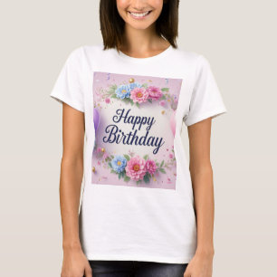 Flowers birthday luxurious elegant extravagant T-Shirt