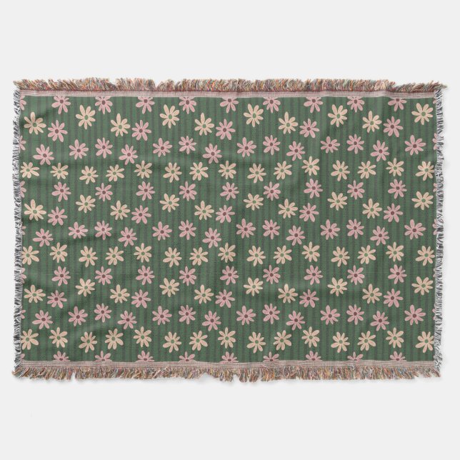 Flowers Bloom For Their Own Joy Throw Blanket (Front)
