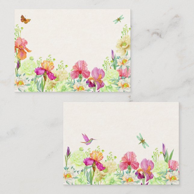 Flowers bloom  note card (Front/Back)