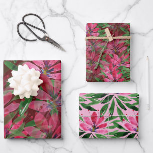 Flowers Bloom Original Art Work Watercolor Wrapping Paper Sheets
