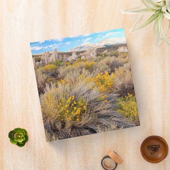 Flowers | Blooming Sagebrush California 3 Ring Binder (In Situ)