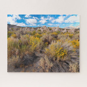 Flowers Blooming Sagebrush California Jigsaw Puzzle